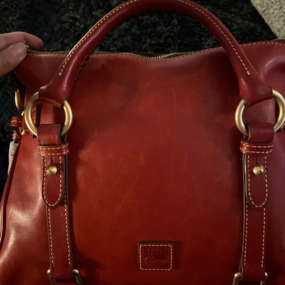🖤Dooney & Bourke🖤Red Flouretine Satchel - Picture 7 of 16